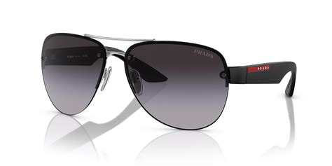 Prada Linea Rossa PS 55YS 64 Gradient Grey.